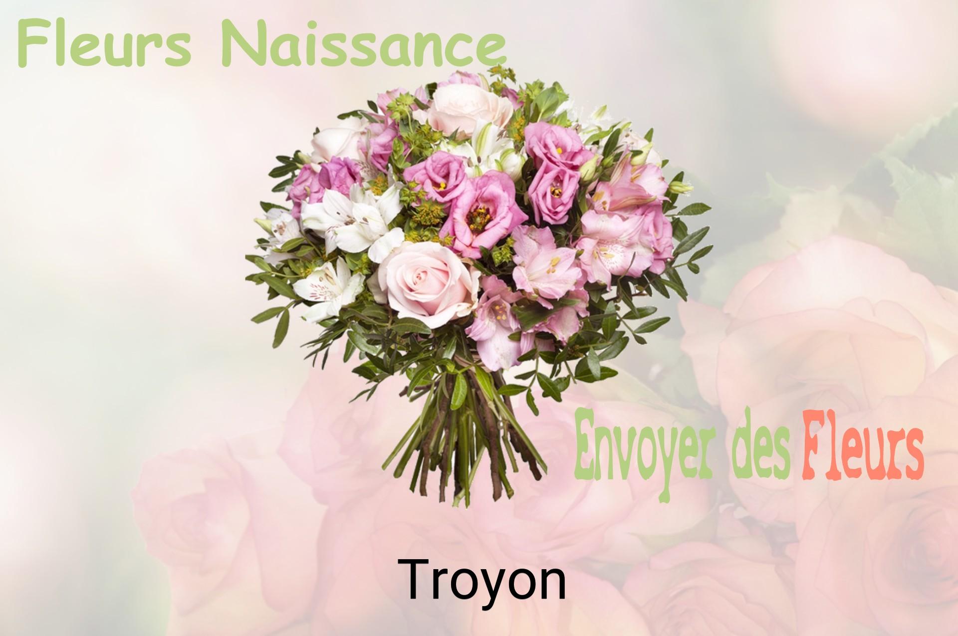Bouquet de fleurs de naissance livré à Troyon